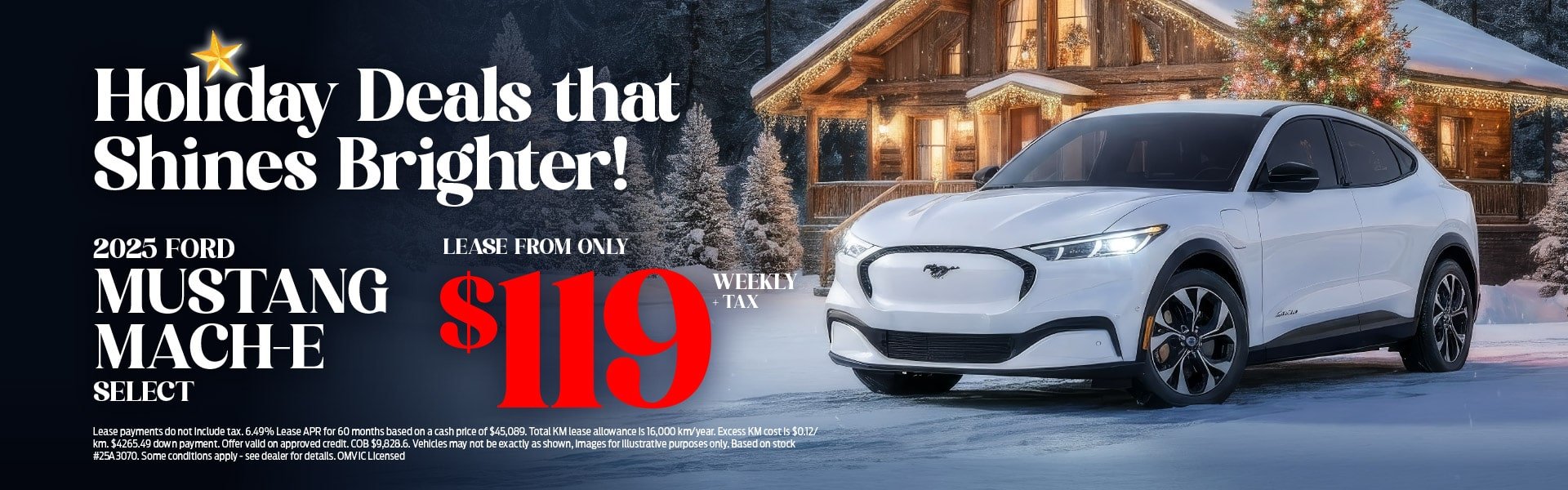 Ford Mach-E Christmas Lease Deal